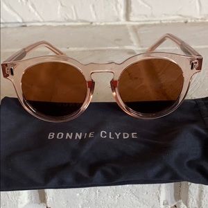 New pink sunglasses. Bonnie Clyde brand.